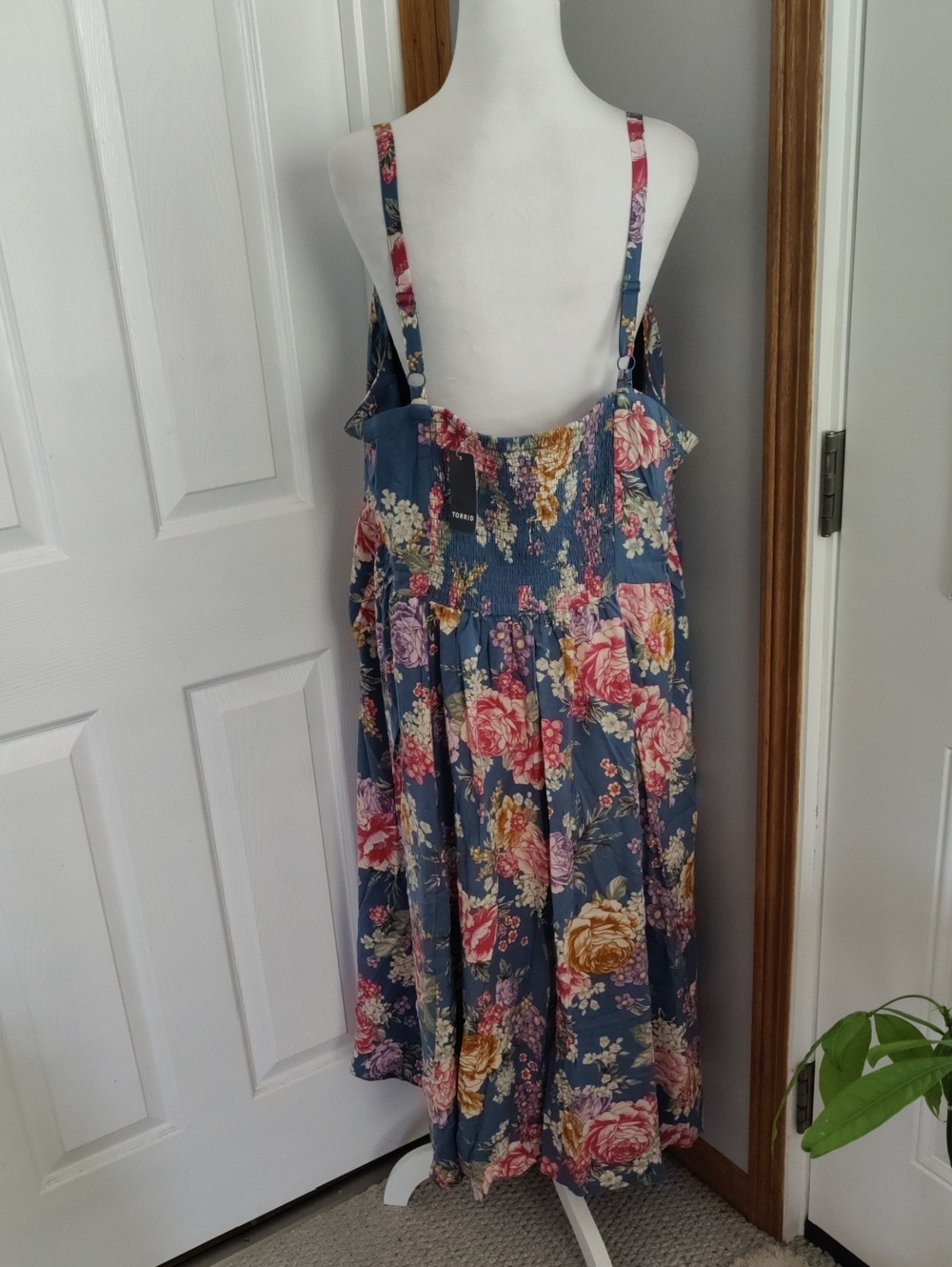 Nwt Torrid 3X Midi Challis Sweetheart Dress - Picture 3 of 9